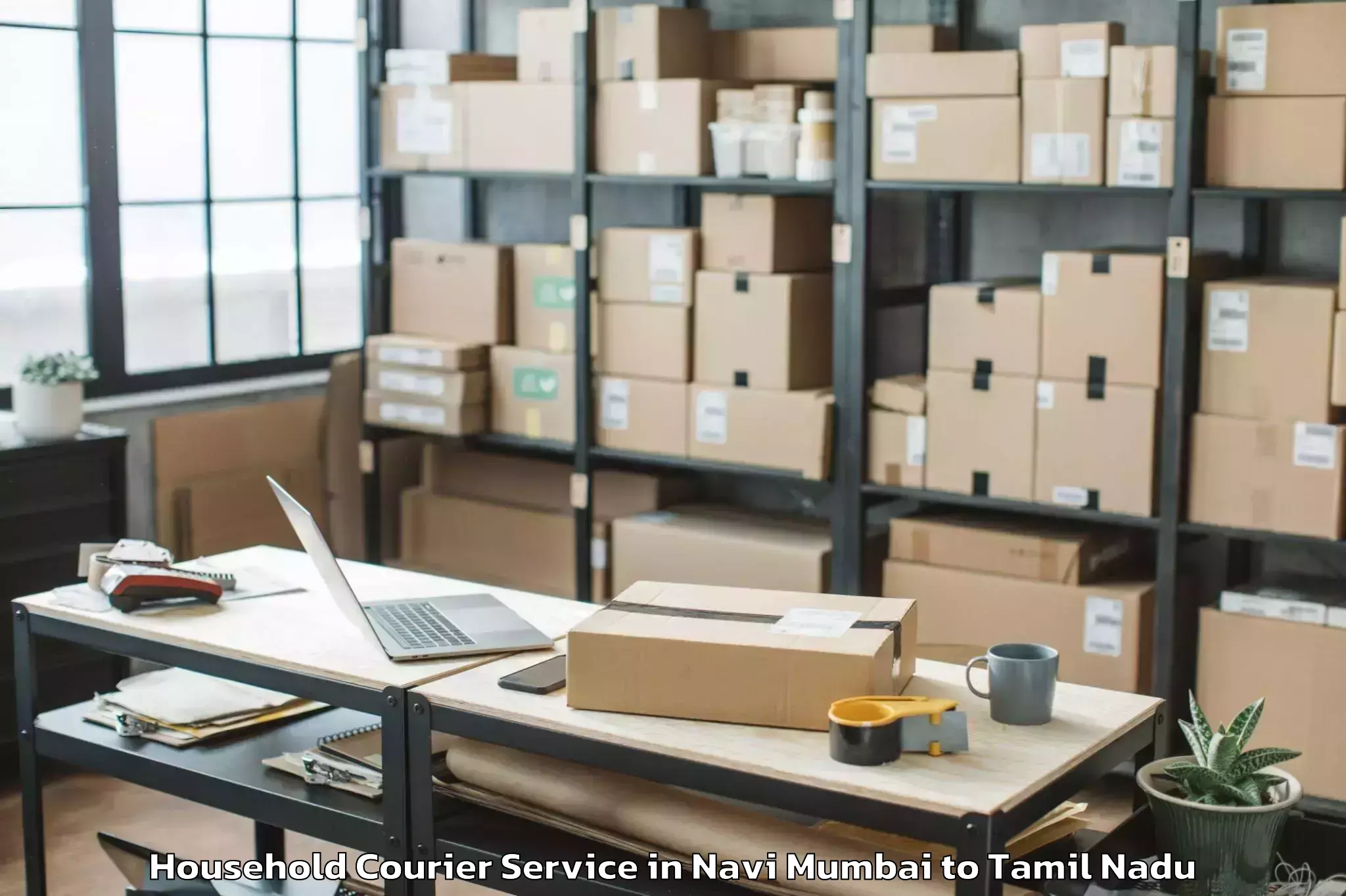 Efficient Navi Mumbai to Tisaiyanvilai Household Courier